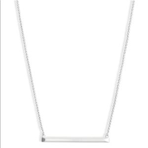 Kendra Scott Kelsey Bar Necklace in Silver